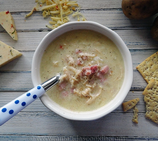 Cheesy Chicken & Ham Chowder