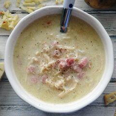 Cheesy Chicken & Ham Chowder