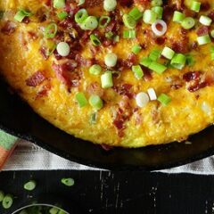 Cheesy Bacon Potato Frittata