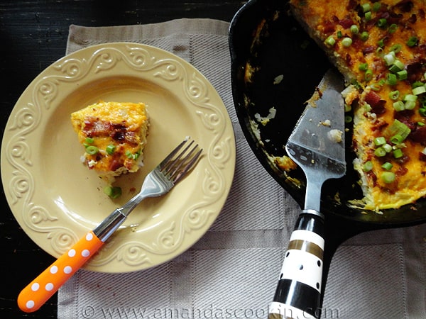 Cheesy Bacon Potato Frittata