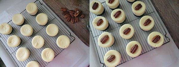 Mini Turtle Cheesecakes