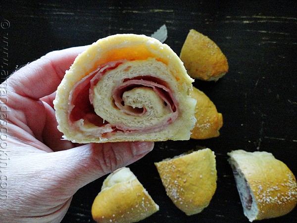 Ham & Cheese Pretzel Roll Sandwiches
