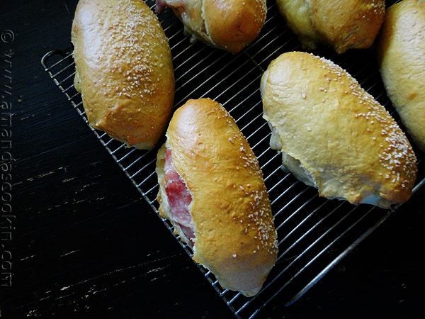 Ham & Cheese Pretzel Roll Sandwiches