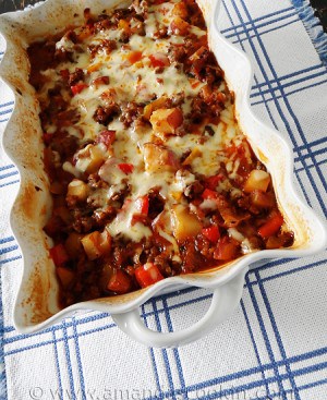 Sausage and Potato Casserole - Amanda's Cookin' - Casseroles