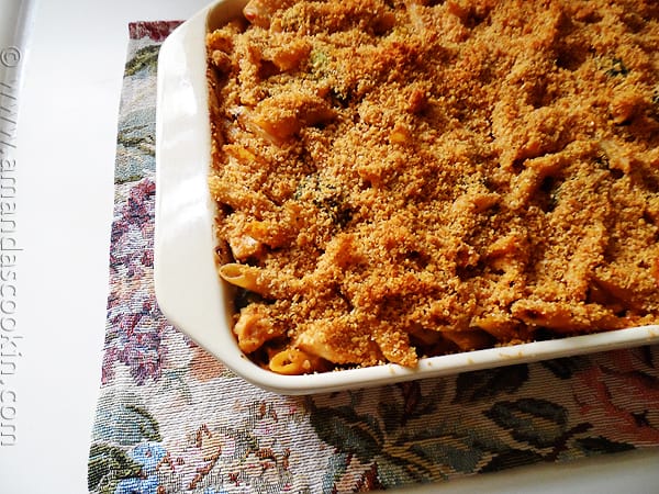 Baked Penne with Chicken, Broccoli & Smoked Gouda