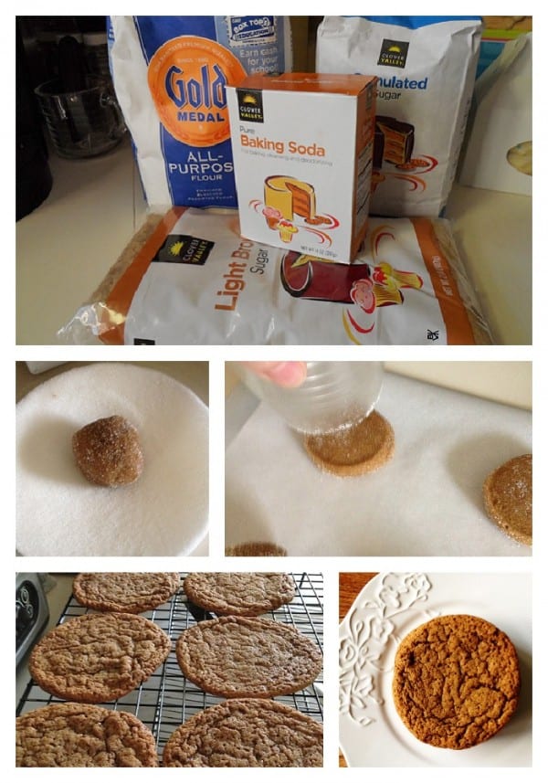 Sugar Topped Molasses Spice Cookies - AmandasCookin.com