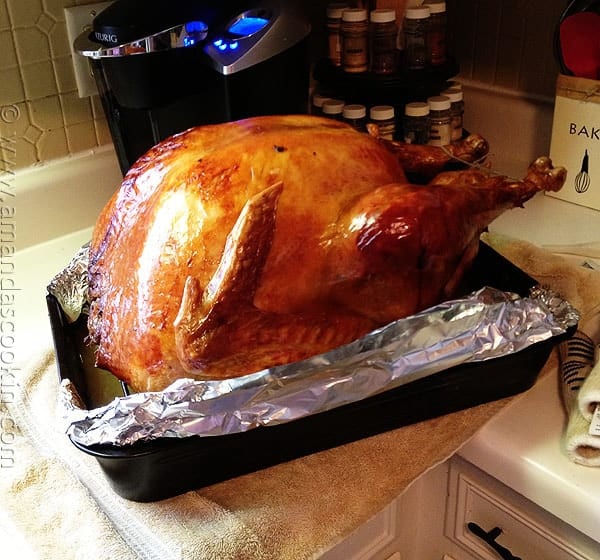 Brining a Turkey - even a 32 pounder! AmandasCookin.com