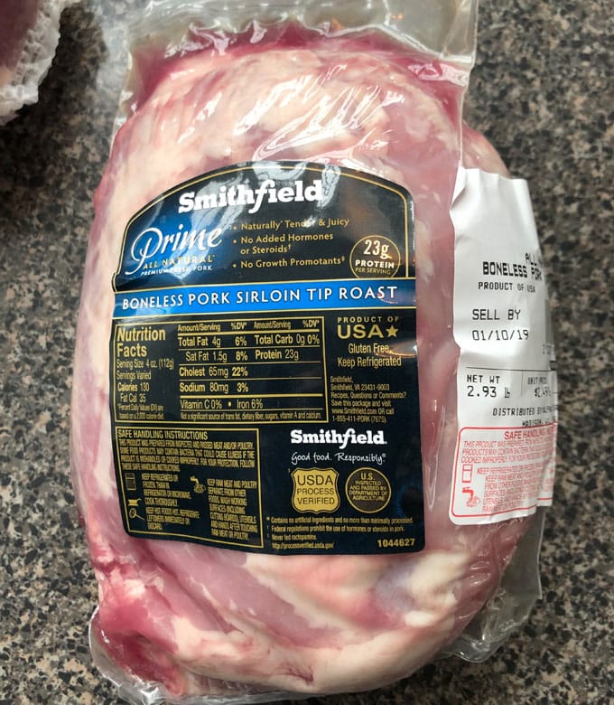boneless pork sirloin tip roast
