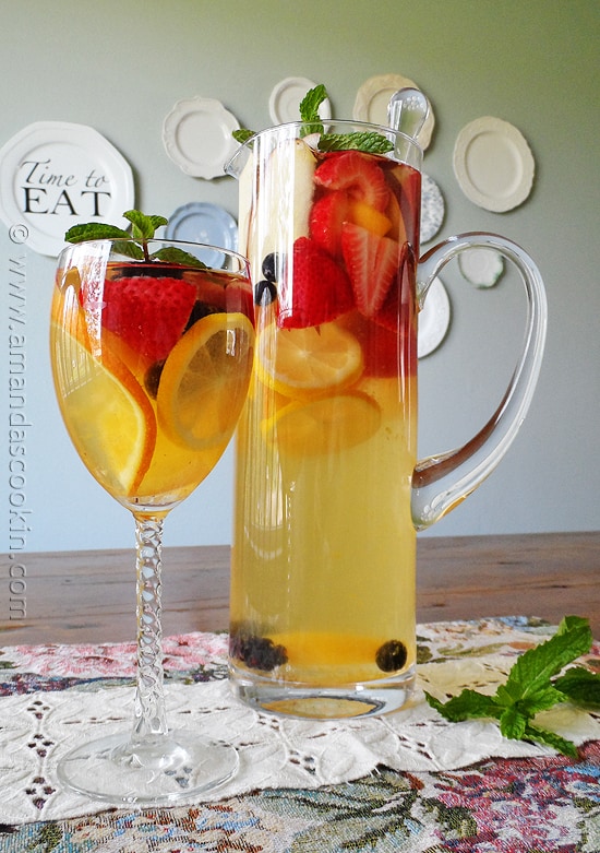 White Sangria: a beautiful sangria using Gallo Moscato