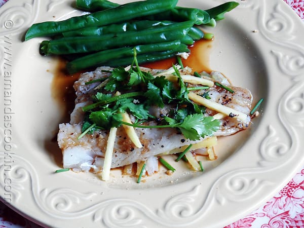 Chinese Style Parchment Fish at AmandasCookin.com @amandaformaro