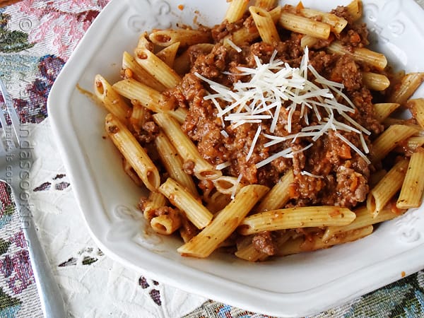 Penne Bolognese - Amanda's Cookin'