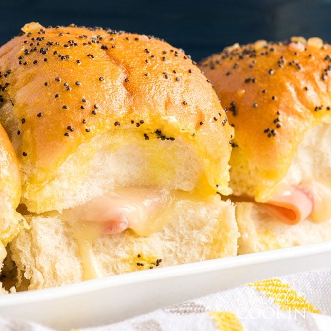 Baked Ham and Cheese Sliders