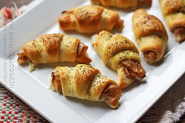 Turkey Pepper Jack Roll Ups on a plate