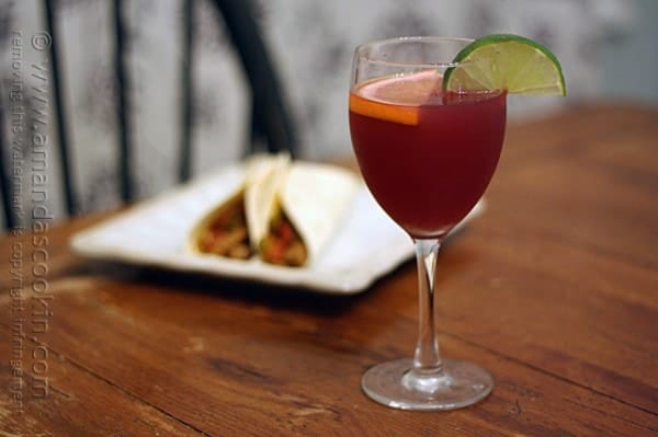 Mexican Inspired Sangria @amandaformaro Amanda's Cookin'