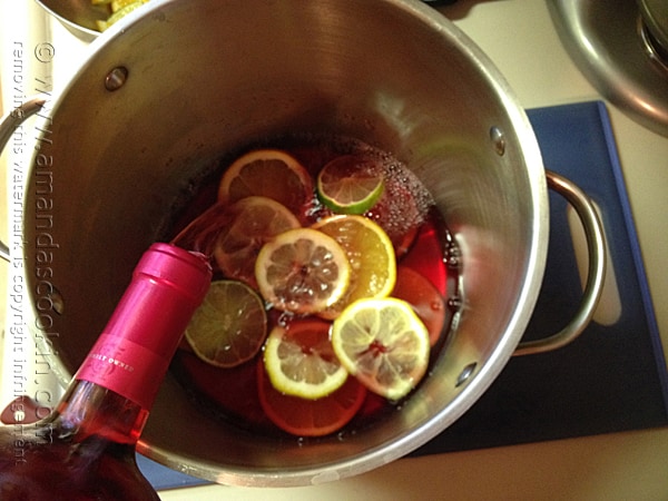 Mexican Inspired Sangria @amandaformaro Amanda's Cookin'