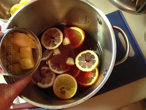 Mexican Inspired Sangria @amandaformaro Amanda's Cookin'