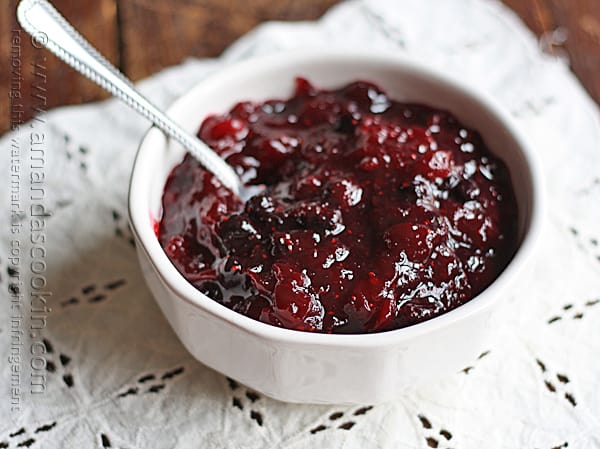 Whole Cranberry Sauce @amandaformaro Amanda's Cookin'