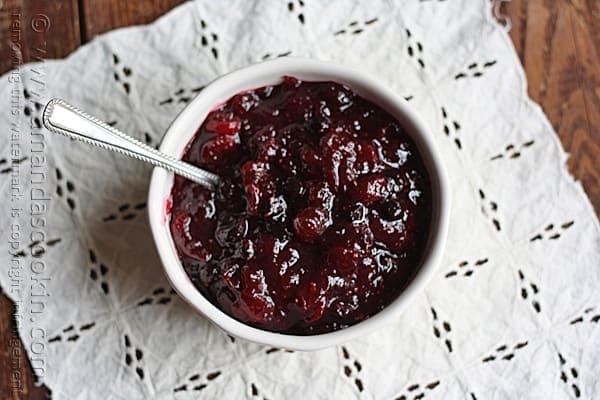 Whole Cranberry Sauce @amandaformaro Amanda's Cookin'