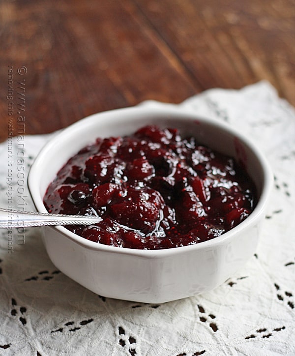 Whole Cranberry Sauce @amandaformaro Amanda's Cookin'