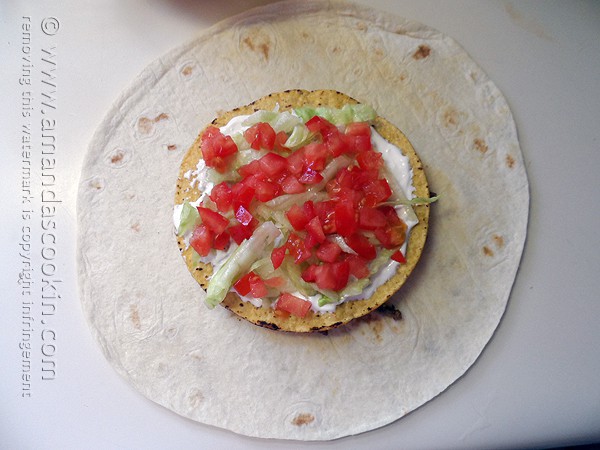 Copycat Taco Bell Crunchwrap Supreme @amandaformaro Amanda's Cookin'