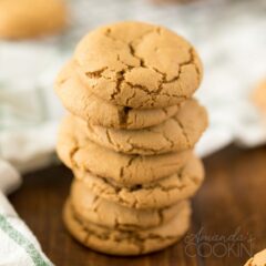 stack of gingersnap cookies