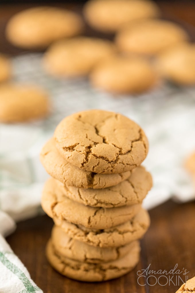 stack of ginger snap cookies