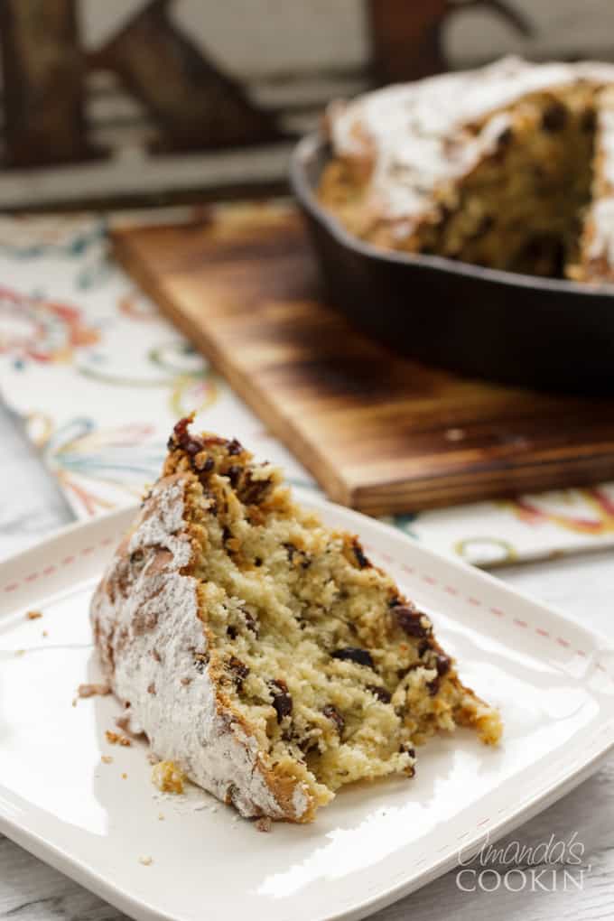 Slice of Irish Soda Bread on plate