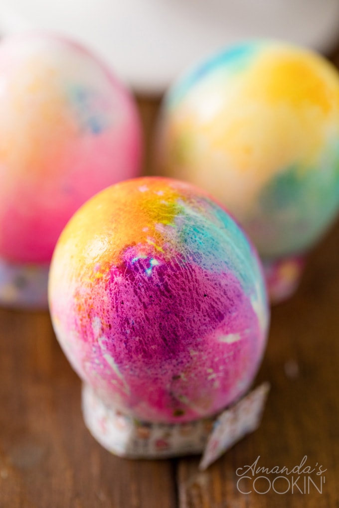 tie dyed easter egg