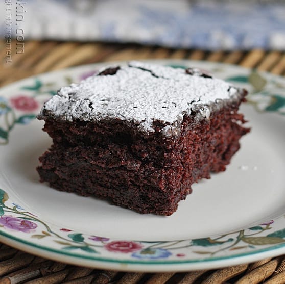 Chocolate Wacky Cake ~ no mixing bowl, no eggs & no dairy | The Kitchen is  My Playground