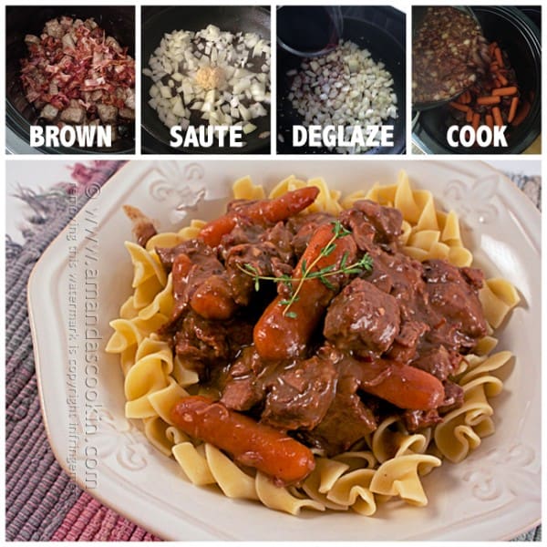 Beef Burgundy in the Crock Pot Amanda's Cookin'