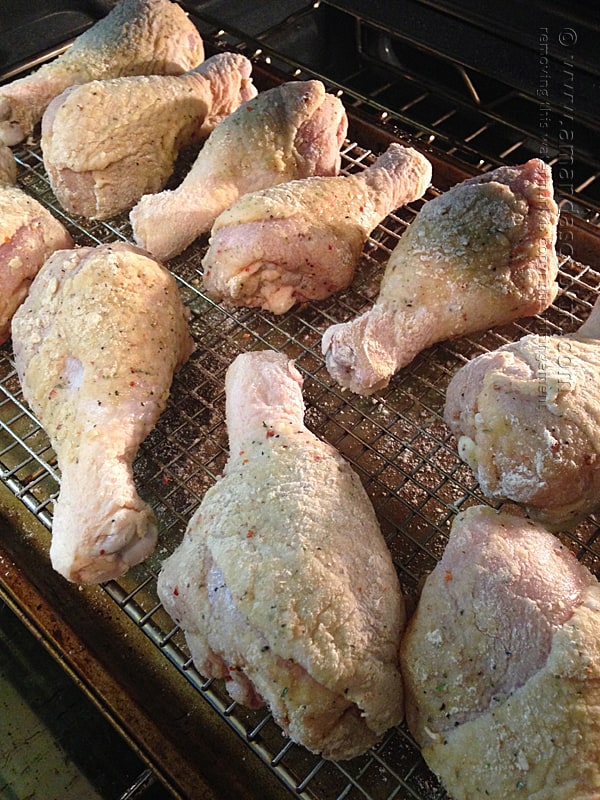 Oven Fried Chicken Legs from Amanda's Cookin'
