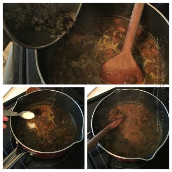 Sausage Mushroom & Wild Rice Soup, Amanda's Cookin'