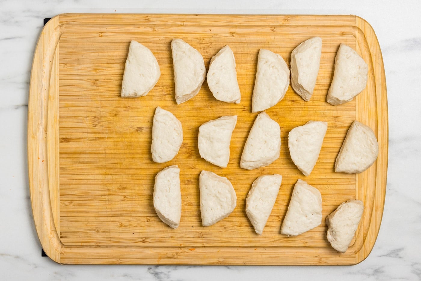 biscuits cut in half