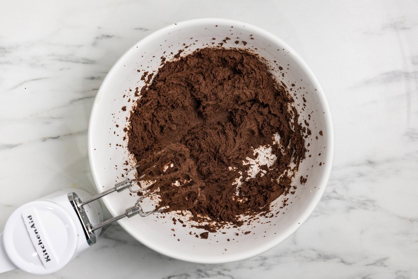 partially mix brownie mix