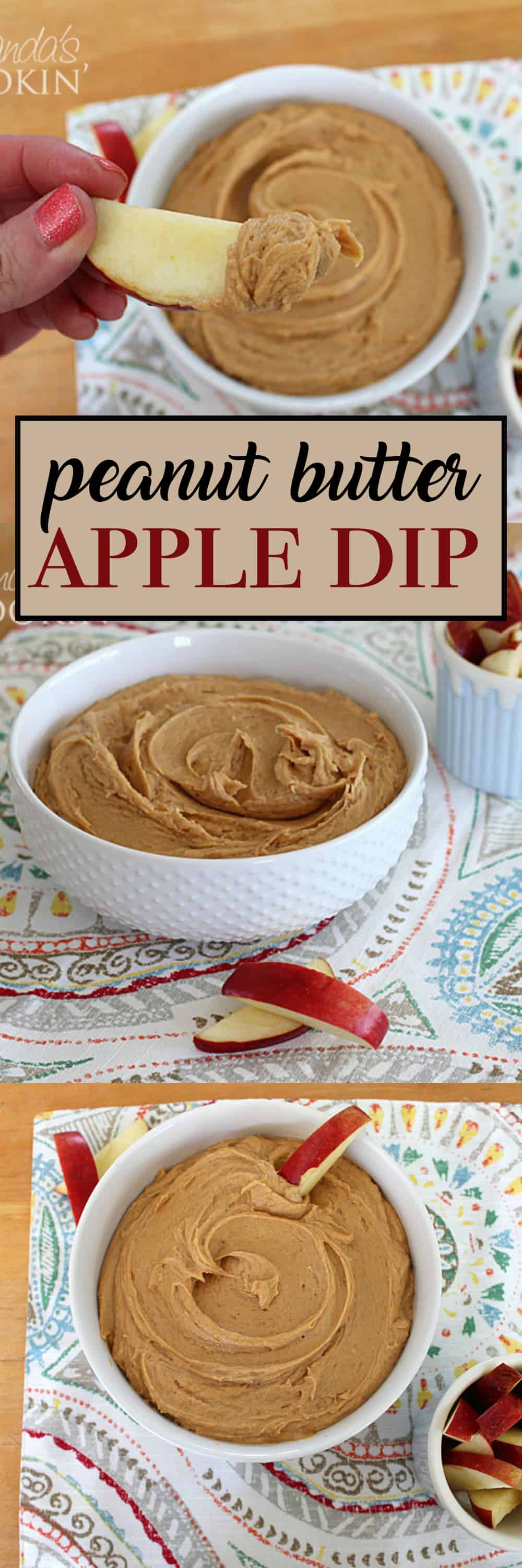 Peanut Butter Apple Dip creamy sweet dip for apples