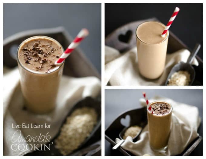 coffee smoothie collage