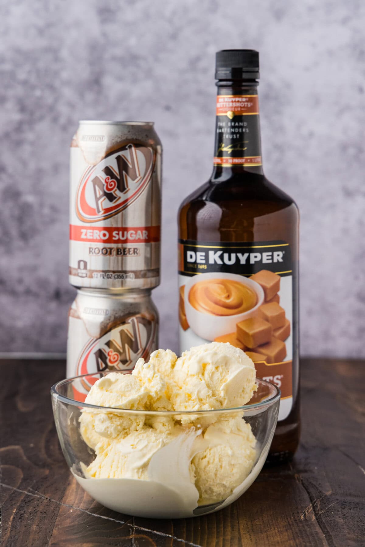 ingredients you need for a Root Beer Float Cocktail 