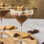 S'mores Martini with marshmallow garnish