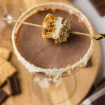 overhead view of S'mores Martini
