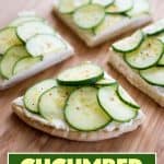What do you get when you combine crisp cucumbers, zesty cream cheese and soft pita bread? These mouthwatering cucumber sandwiches!