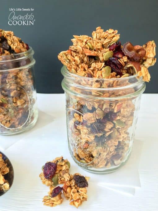 Homemade Granola Recipe with Fruit and Nuts on the go snacking!