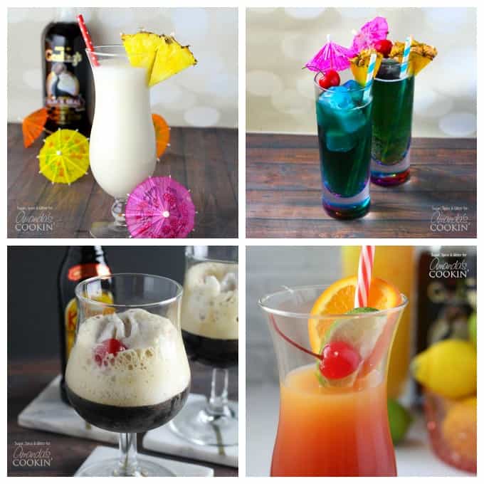 Photos of cocktails.