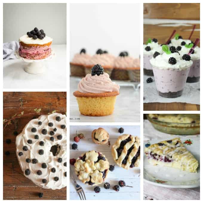 Photos of blackberry recipes.