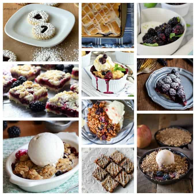 Photos of blackberry recipes.