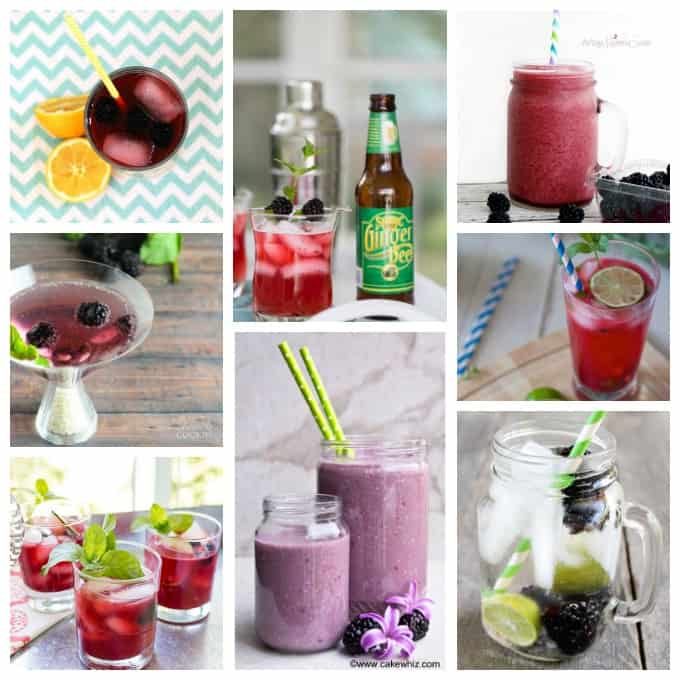 Photos of blackberry recipes.