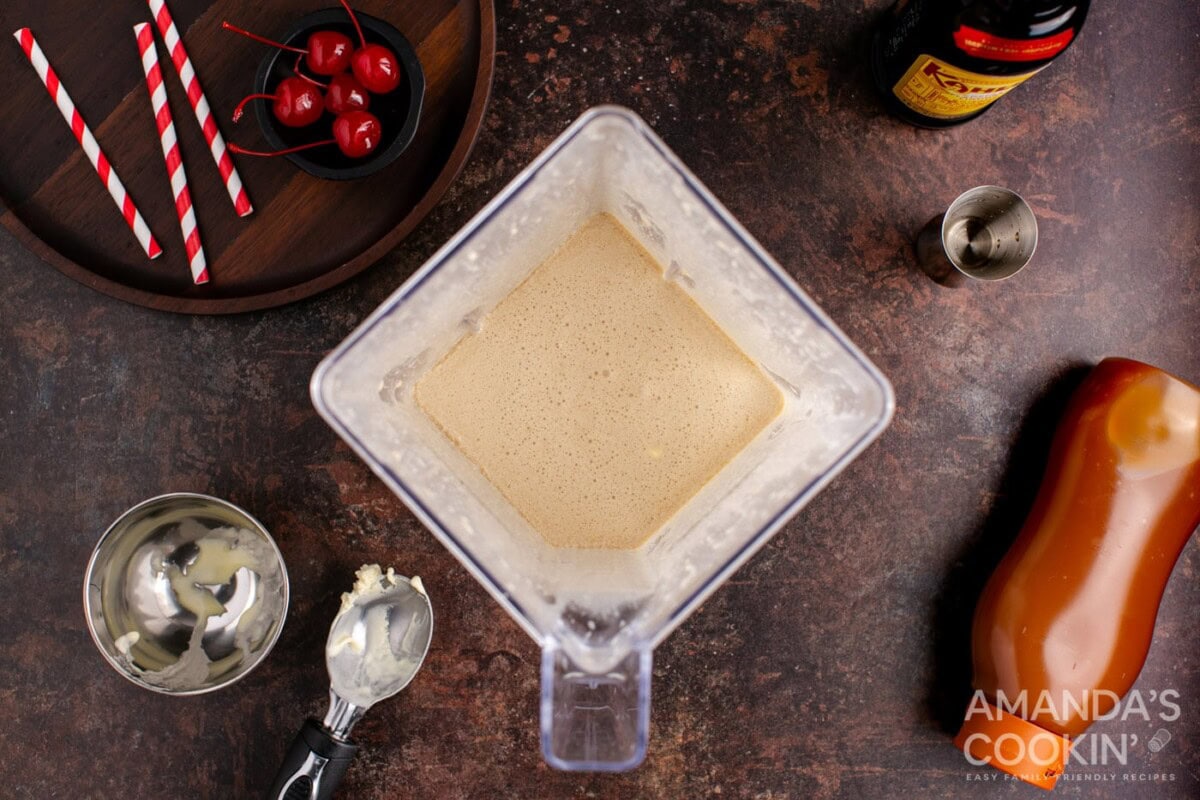 ingredients in blender