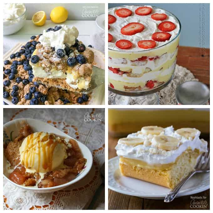 So many delicious fruit centered desserts for you to choose from!