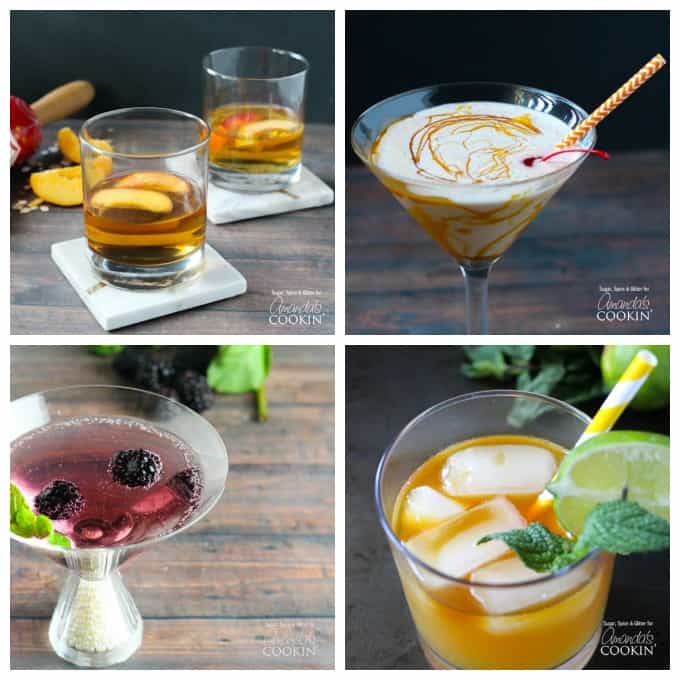 Photos of different cocktails.