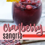 cranberry sangria pin image