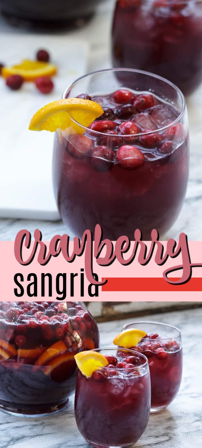 Cranberry Sangria: perfect for the holidays - Amanda's Cookin'